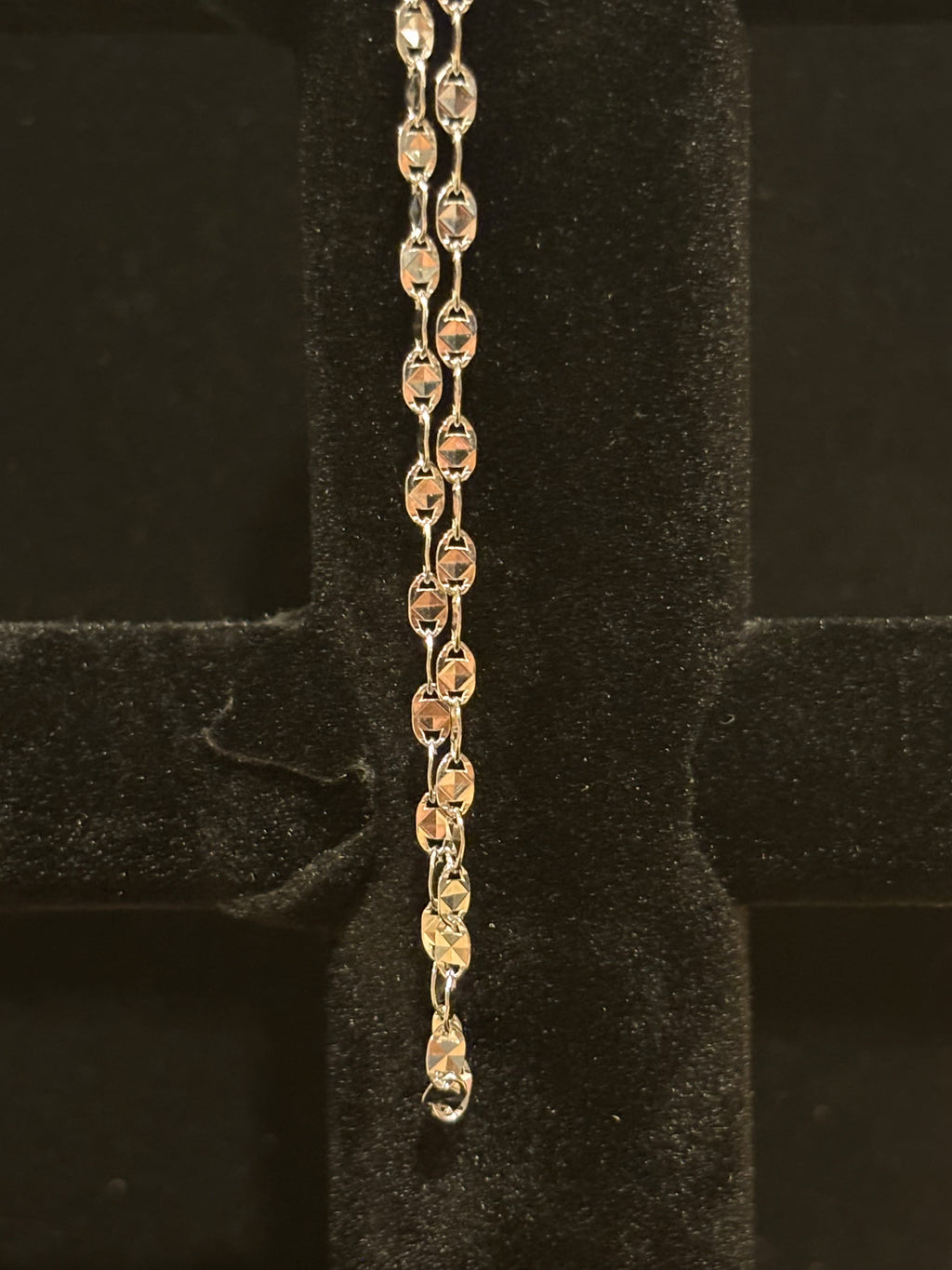 Italian Sterling Silver Diamond-Cut Valentino / Mariner Link Chain