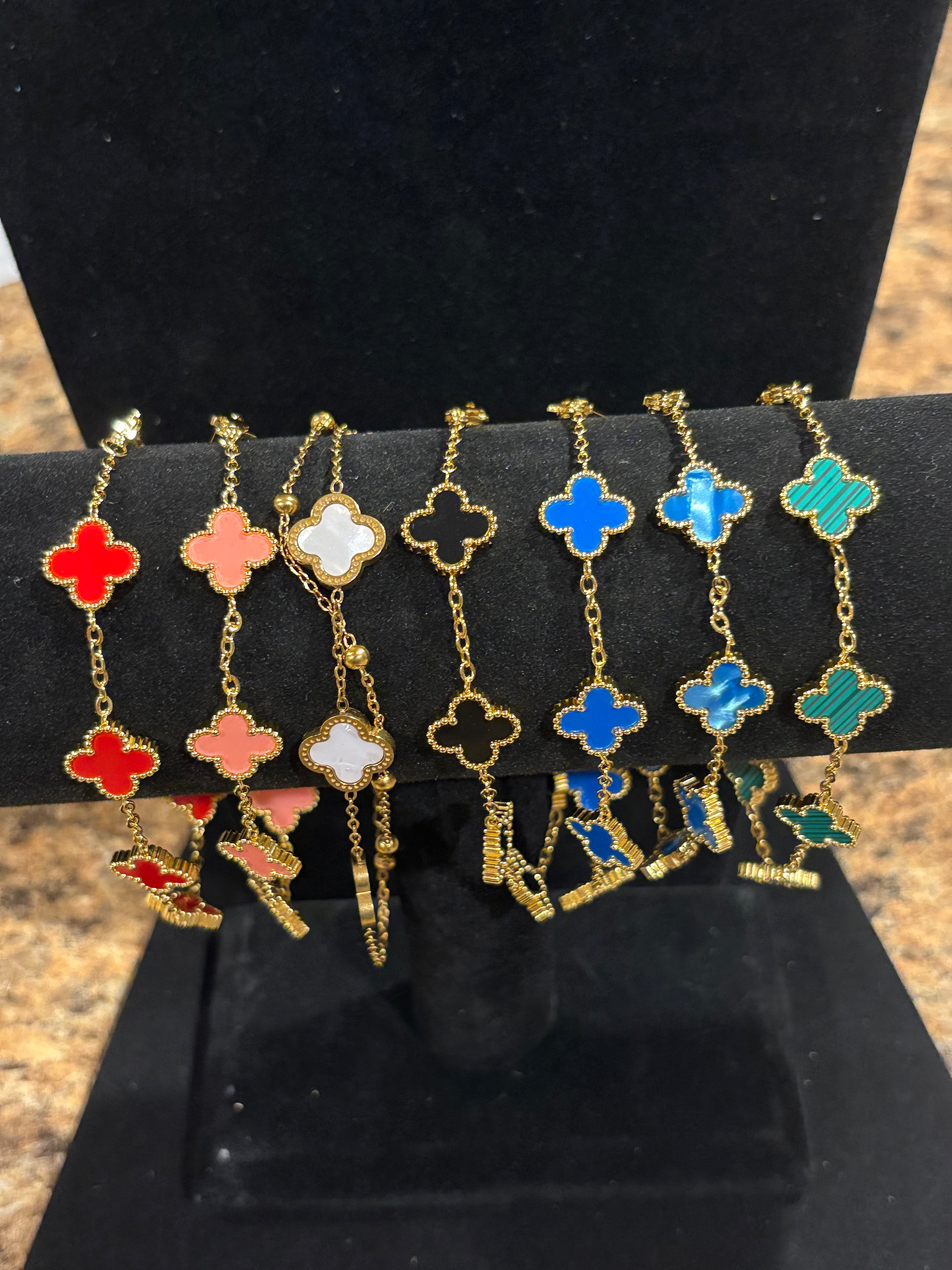 Lucky Charm: The Four-Leaf Clover Bracelet Collection