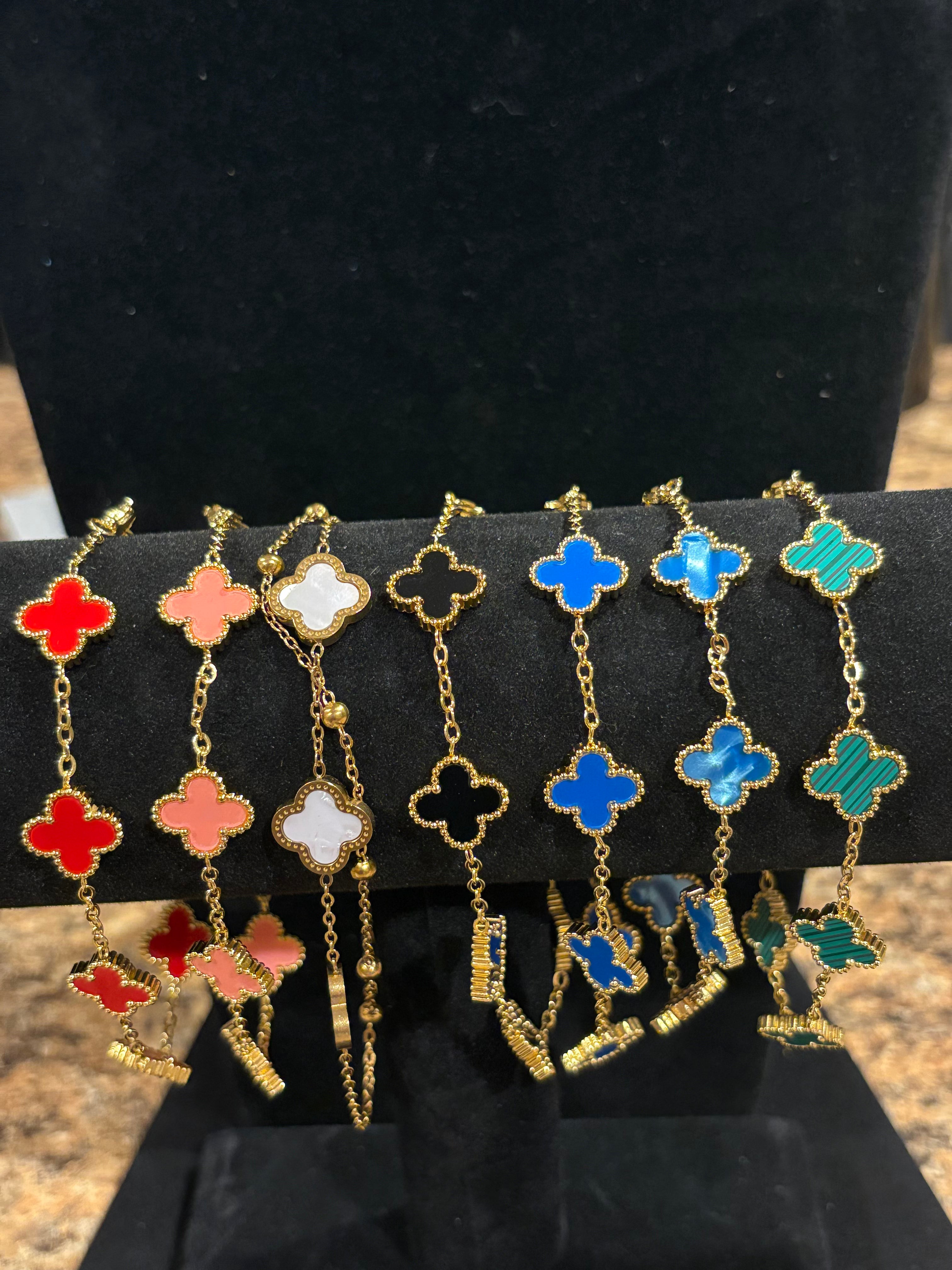 Lucky Charm: The Four-Leaf Clover Bracelet Collection