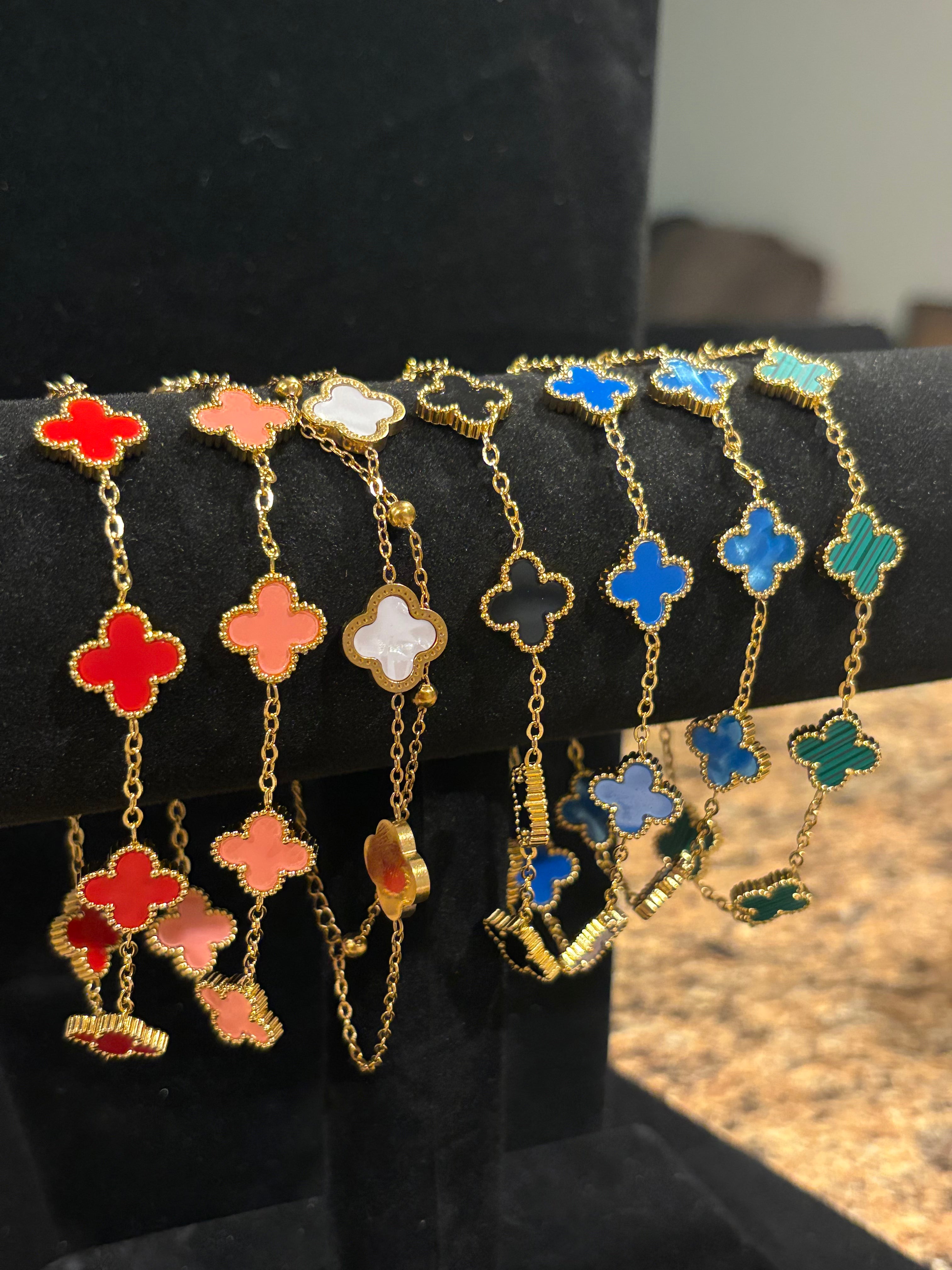 Lucky Charm: The Four-Leaf Clover Bracelet Collection