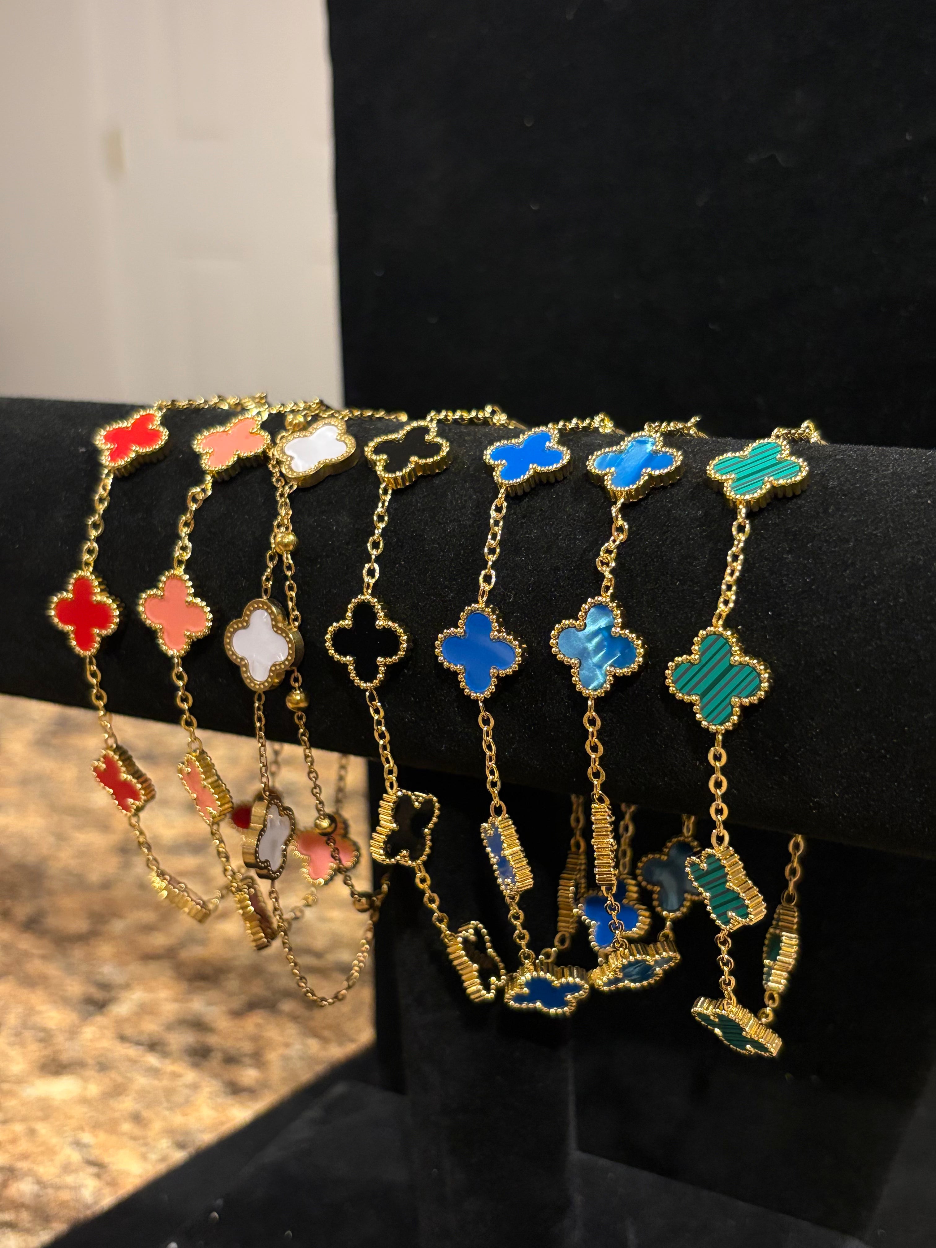 Lucky Charm: The Four-Leaf Clover Bracelet Collection