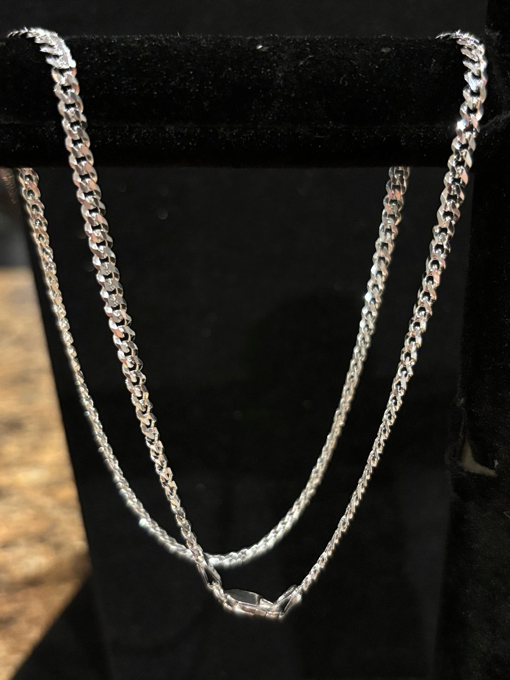 Men’s Classic Italian Curb Link Chain Necklace