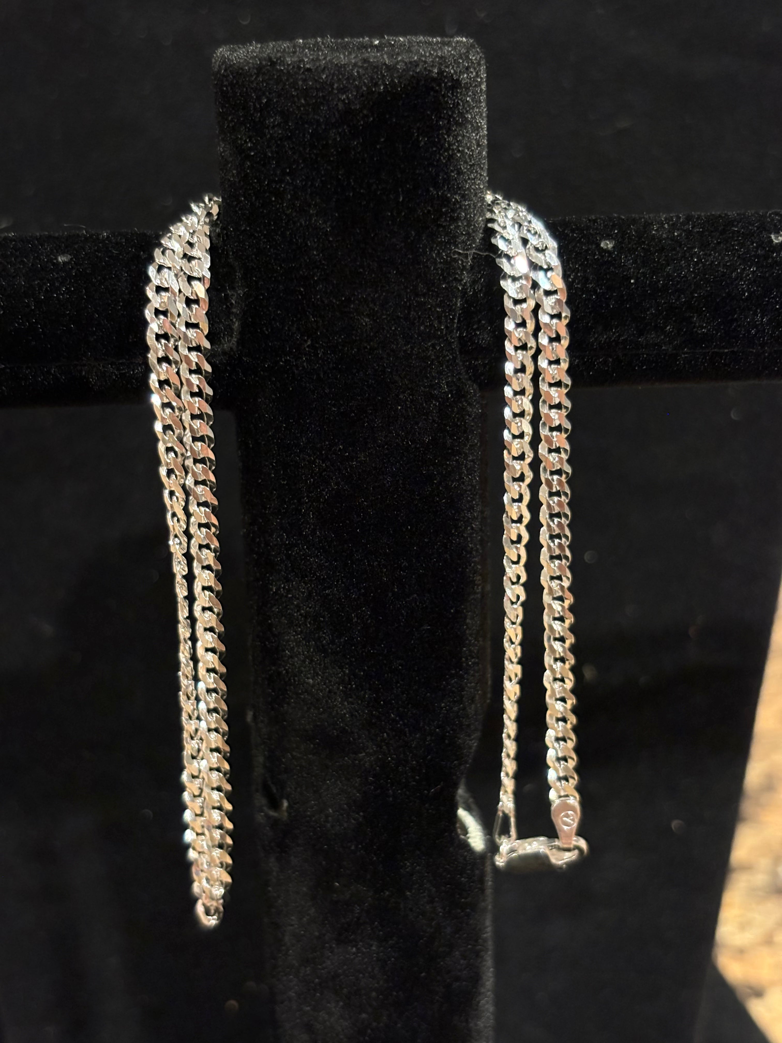 Men’s Classic Italian Curb Link Chain Necklace