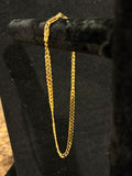 Men’s Golden Hour Curb: 8" Italian Gold-Plated S925 Sterling Silver Bracelet