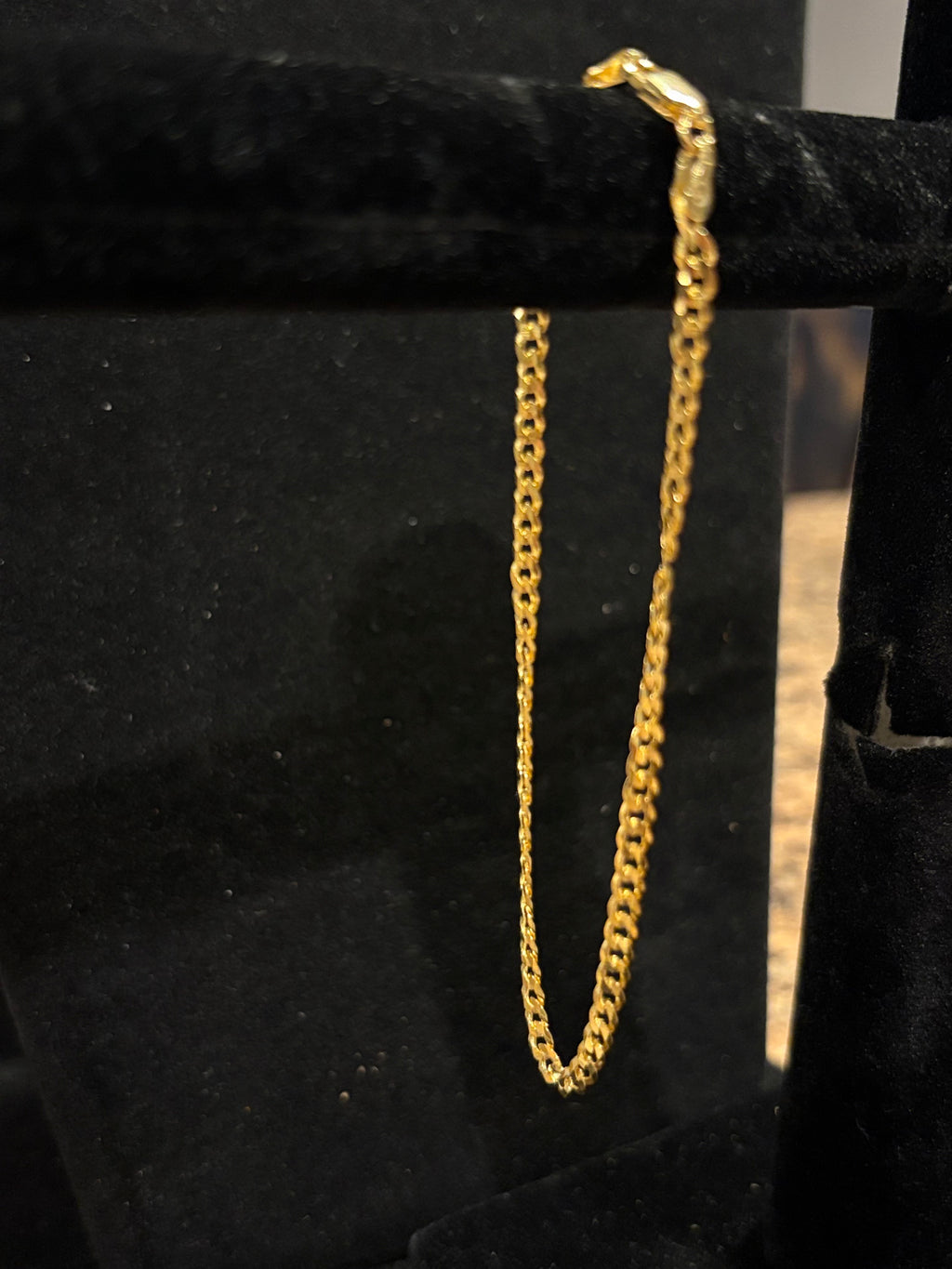 Men’s Golden Hour Curb: 8" Italian Gold-Plated S925 Sterling Silver Bracelet