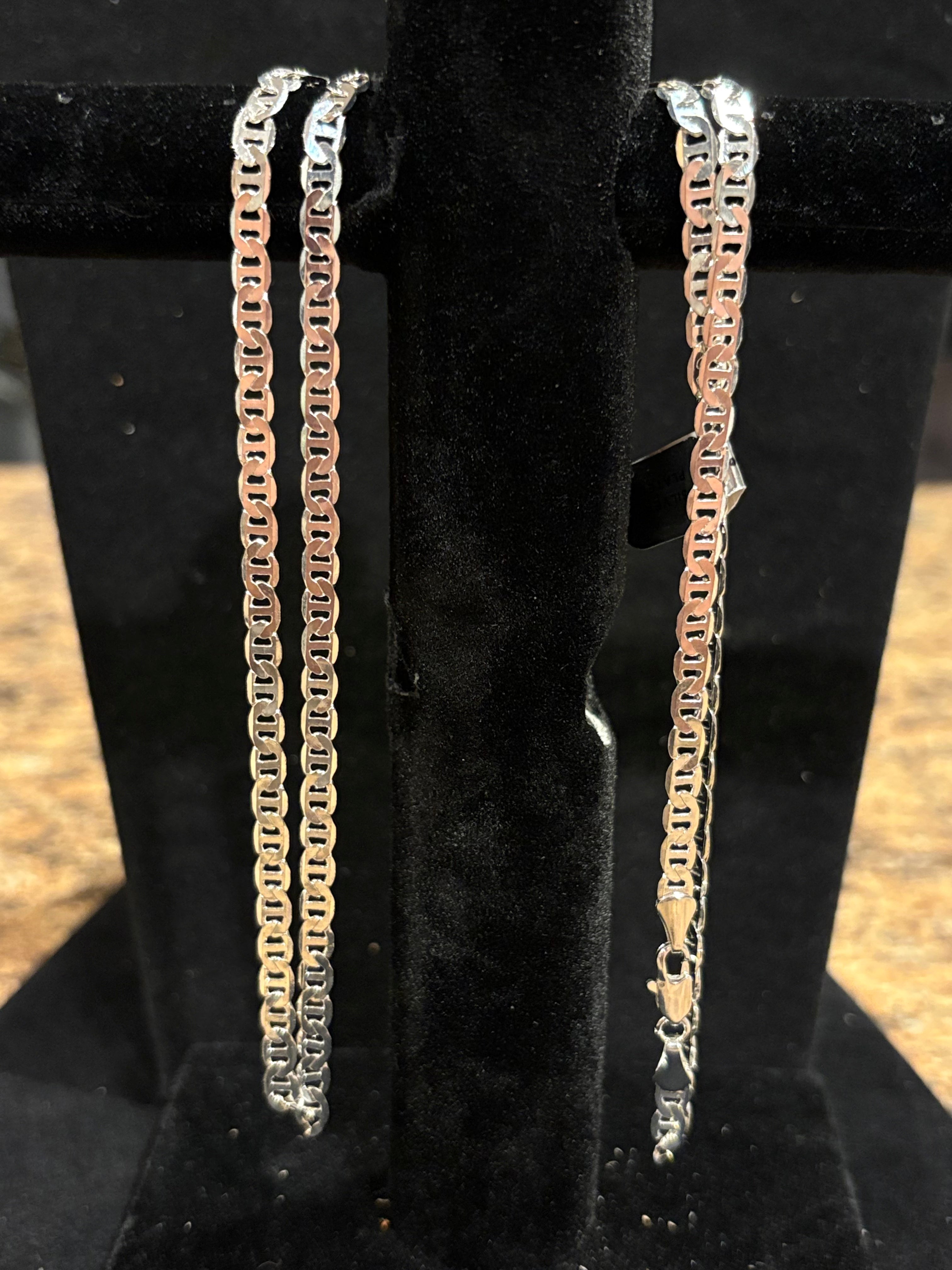Men’s Nautical Edge: 23" Stainless Steel Mariner Link Chain