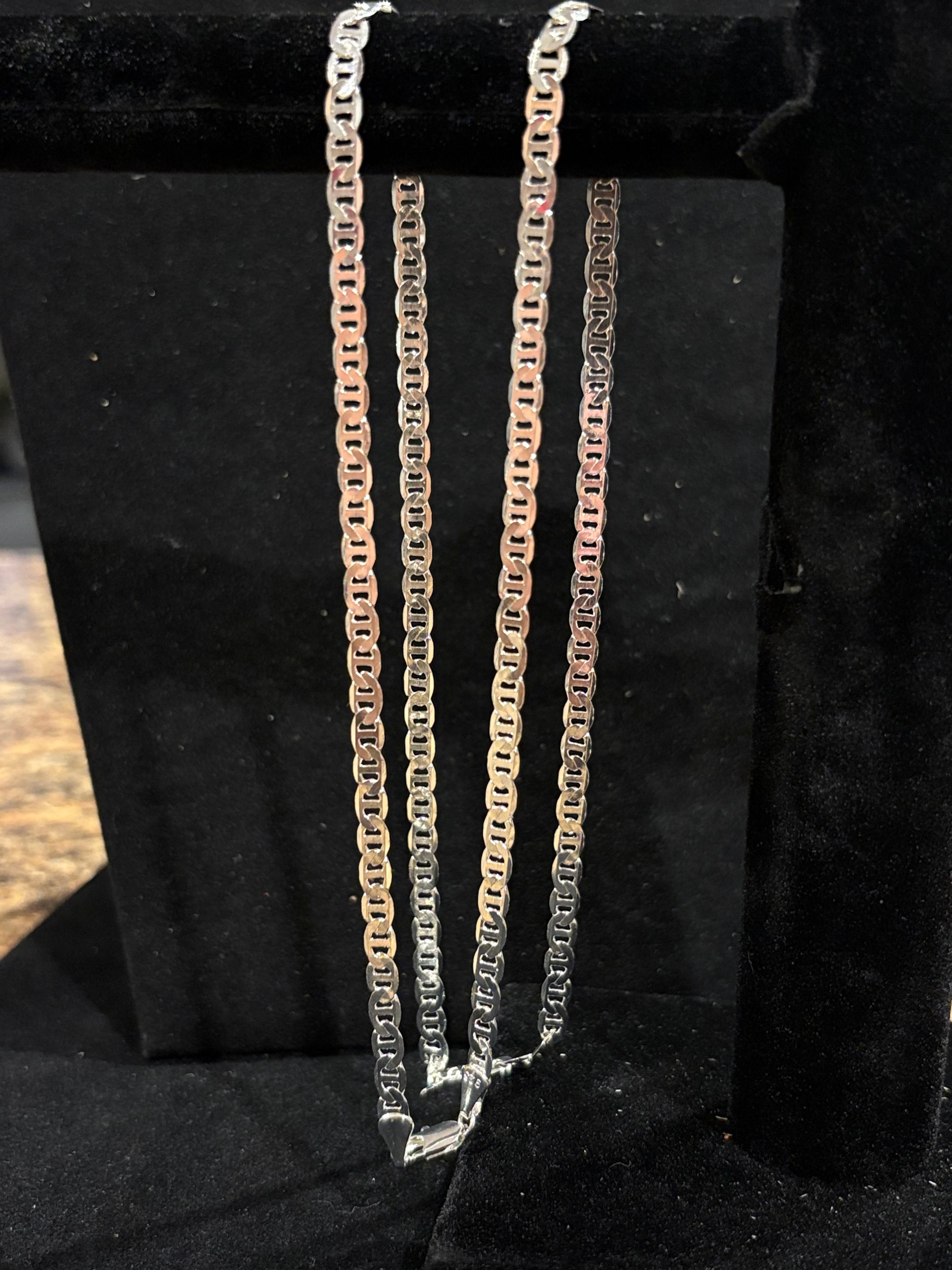 Men’s Nautical Edge: 23" Stainless Steel Mariner Link Chain
