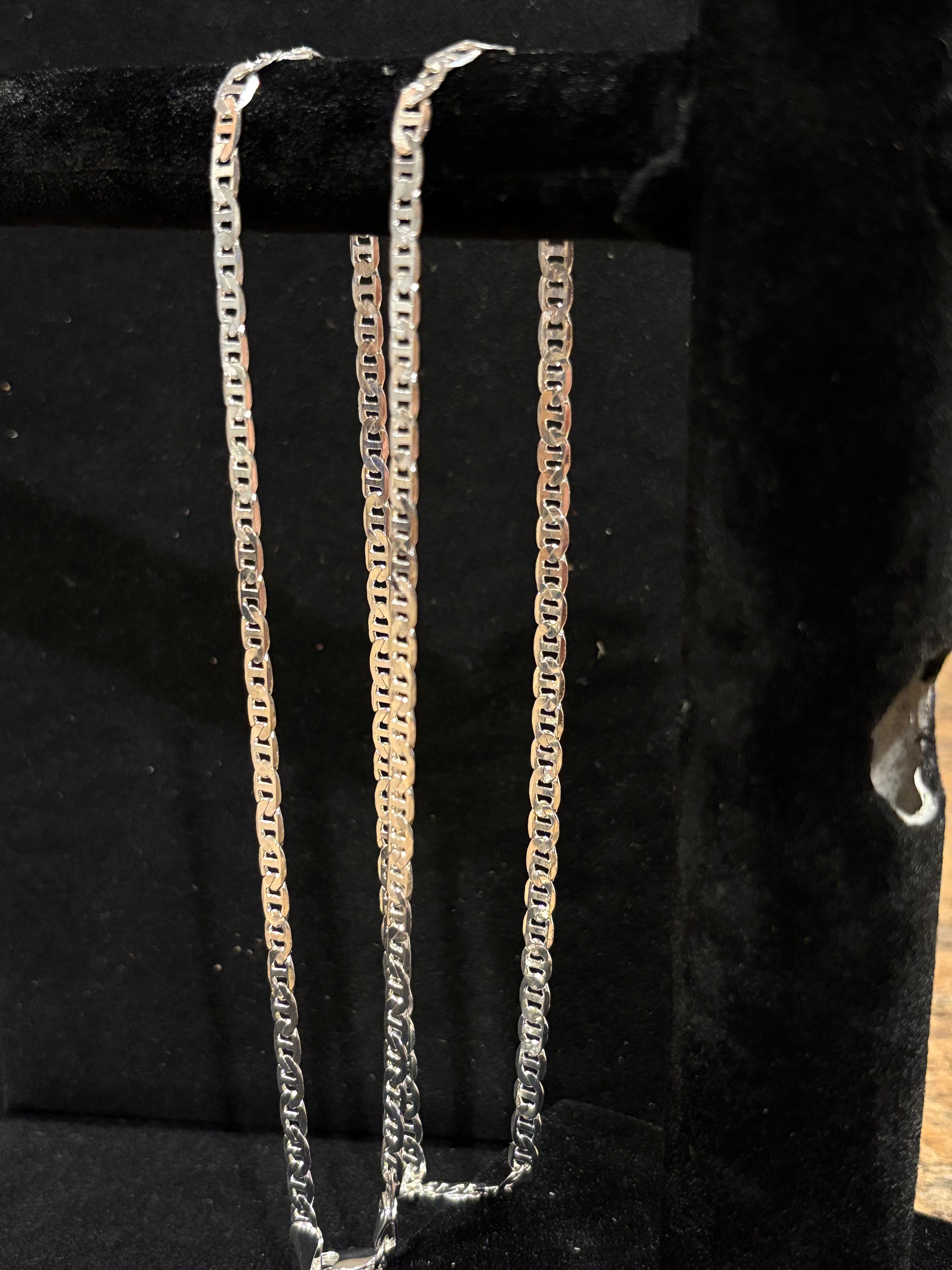 Men’s Nautical Edge: 23" Stainless Steel Mariner Link Chain