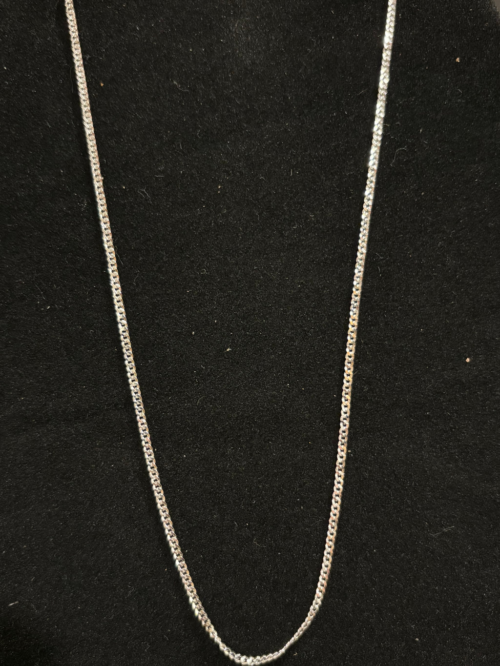 Men’s Curb Chain Italian Craftsmanship: 17" Sterling Silver
