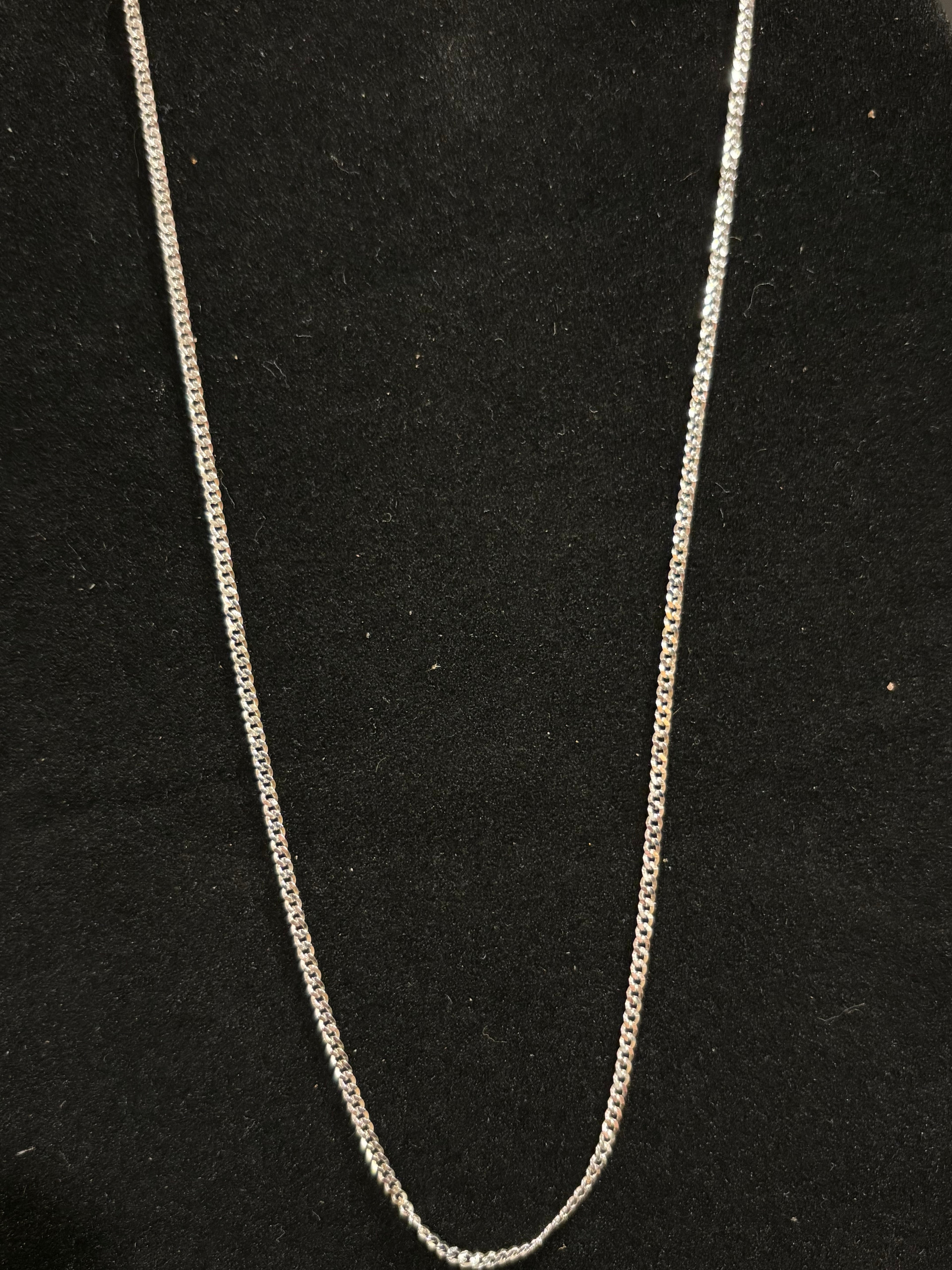 Men’s Curb Chain Italian Craftsmanship: 17" Sterling Silver