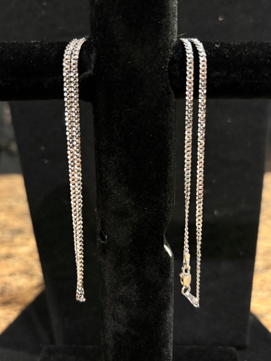 Men’s Curb Chain Italian Craftsmanship: 17" Sterling Silver