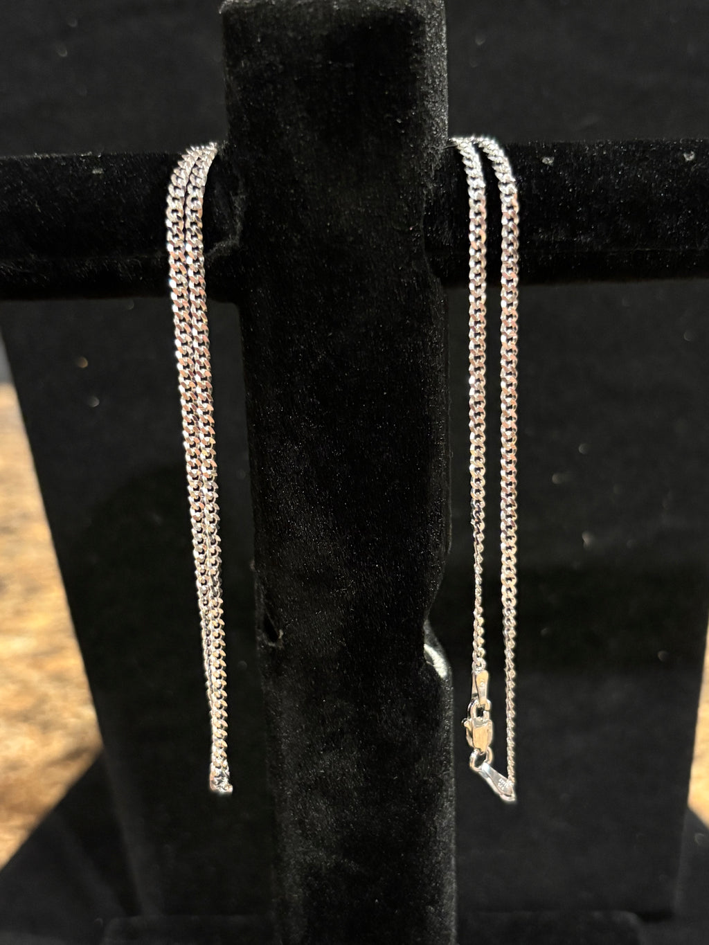 Men’s Curb Chain Italian Craftsmanship: 17" Sterling Silver