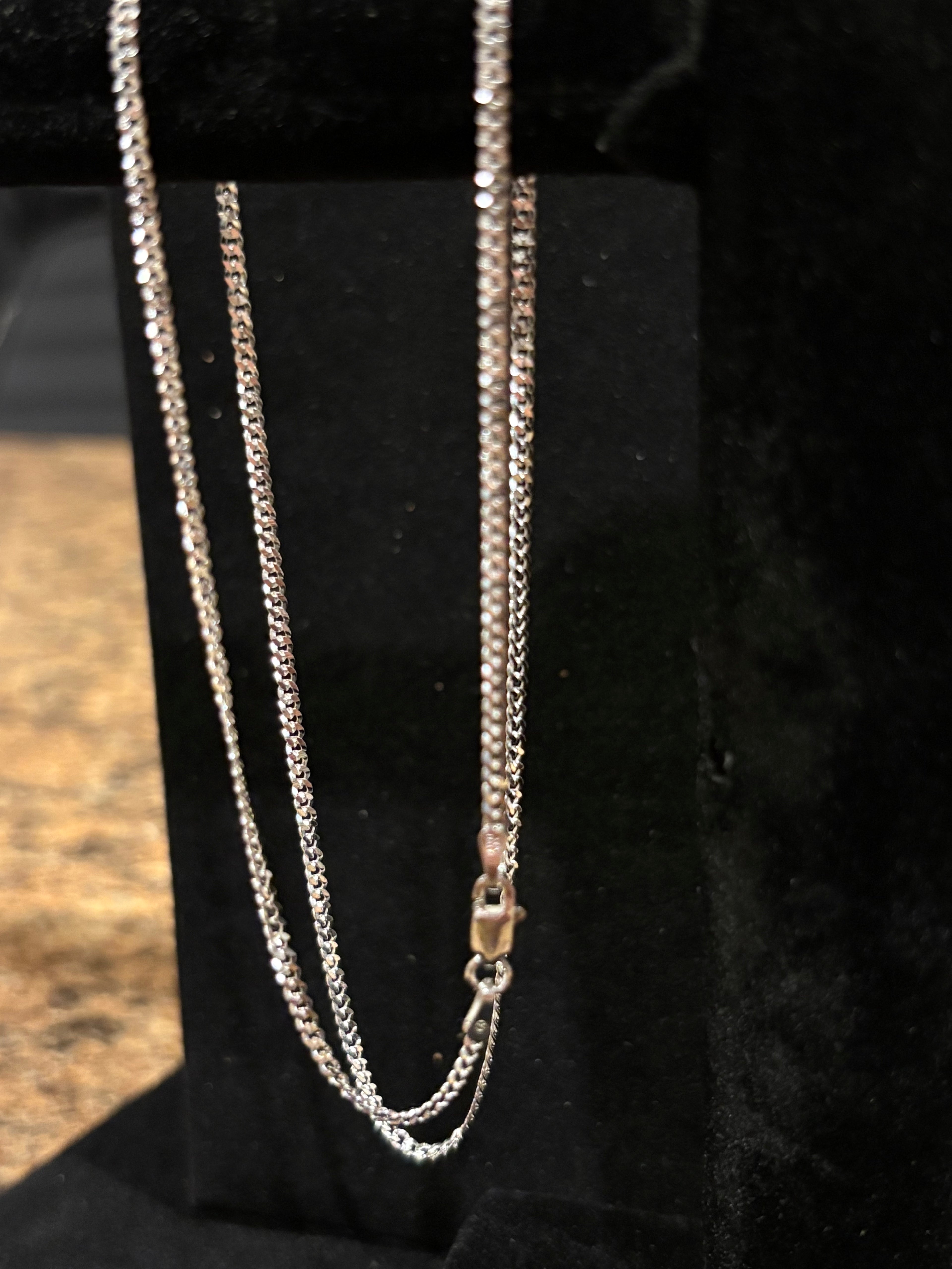 Men’s Curb Chain Italian Craftsmanship: 17" Sterling Silver