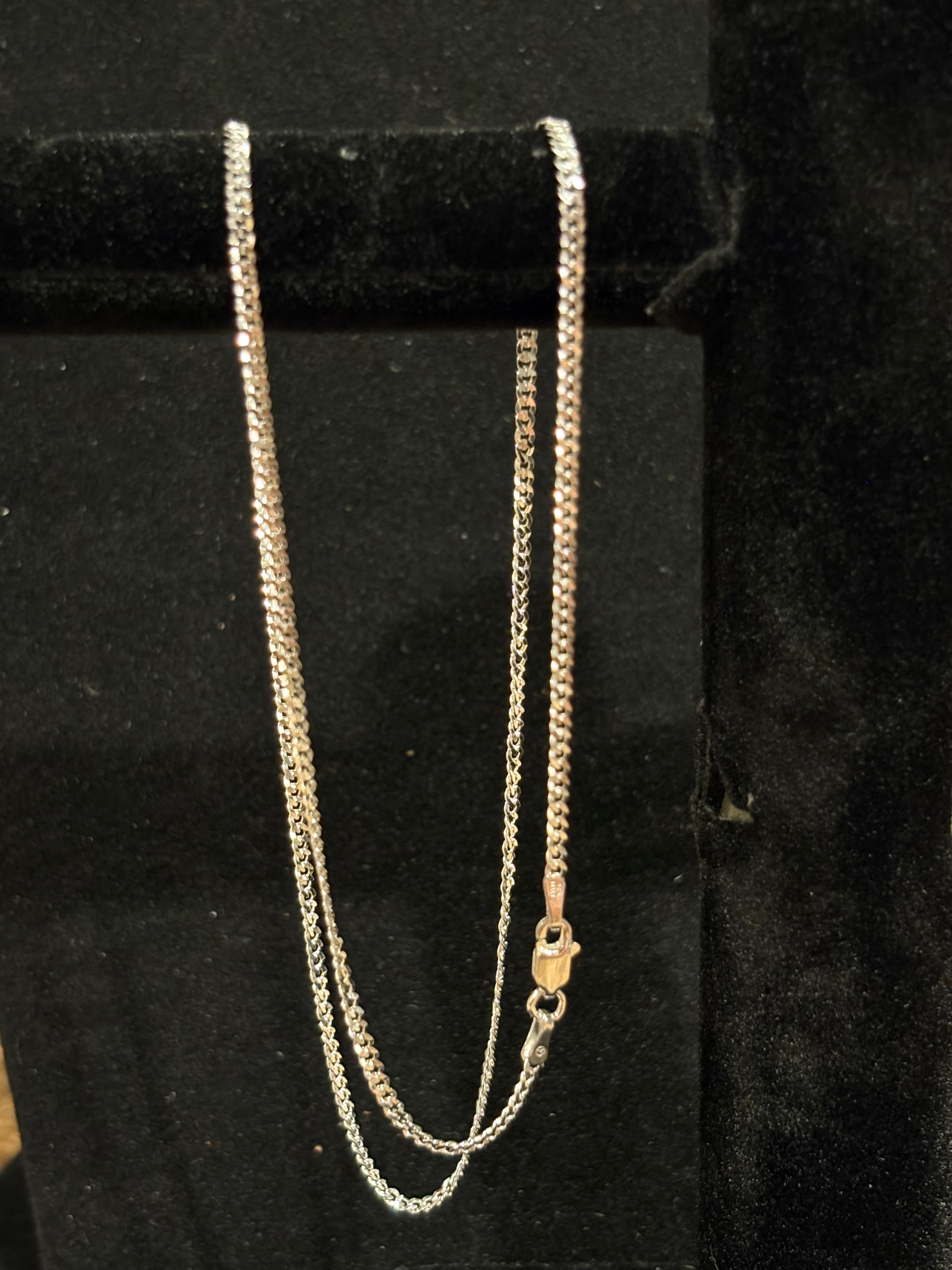 Men’s Curb Chain Italian Craftsmanship: 17" Sterling Silver