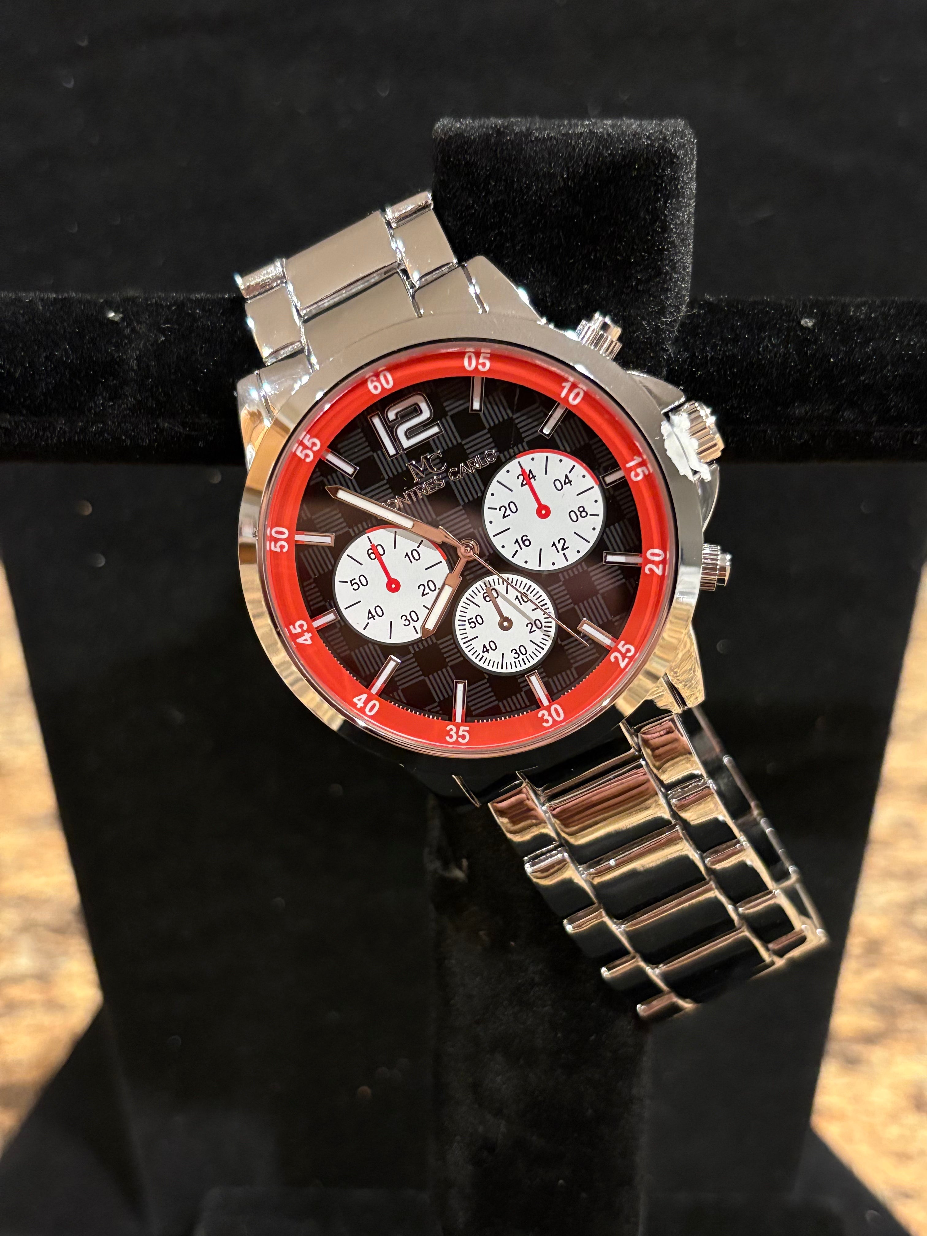 Driven by Style: Men’s Montres Carlo Racing Chronograph Watch (40mm)