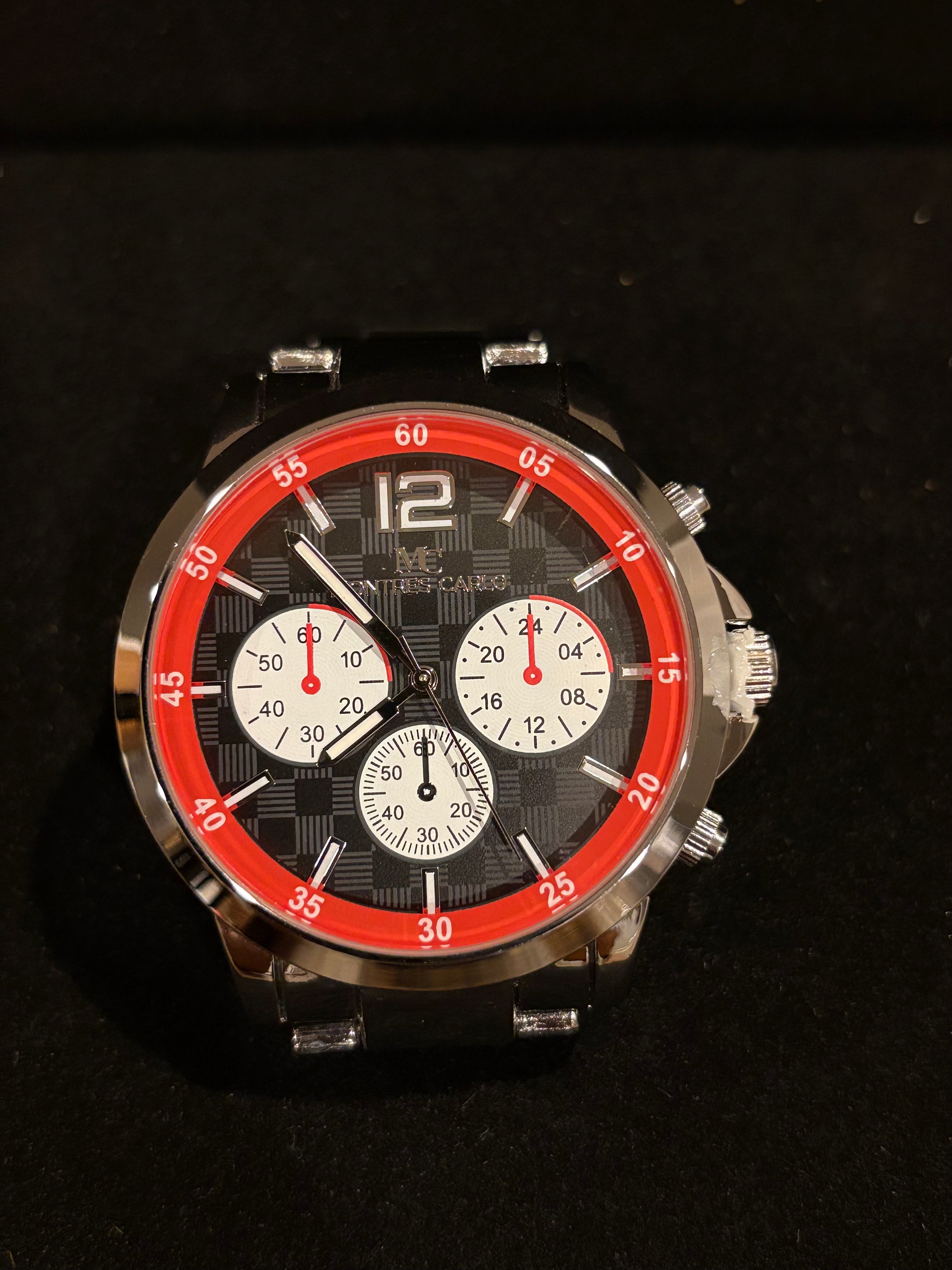 Driven by Style: Men’s Montres Carlo Racing Chronograph Watch (40mm)