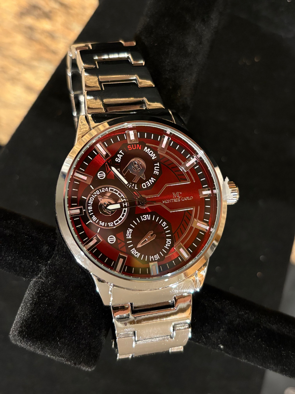 Men's Montres Carlo Crimson Multi-Function Watch (50mm)