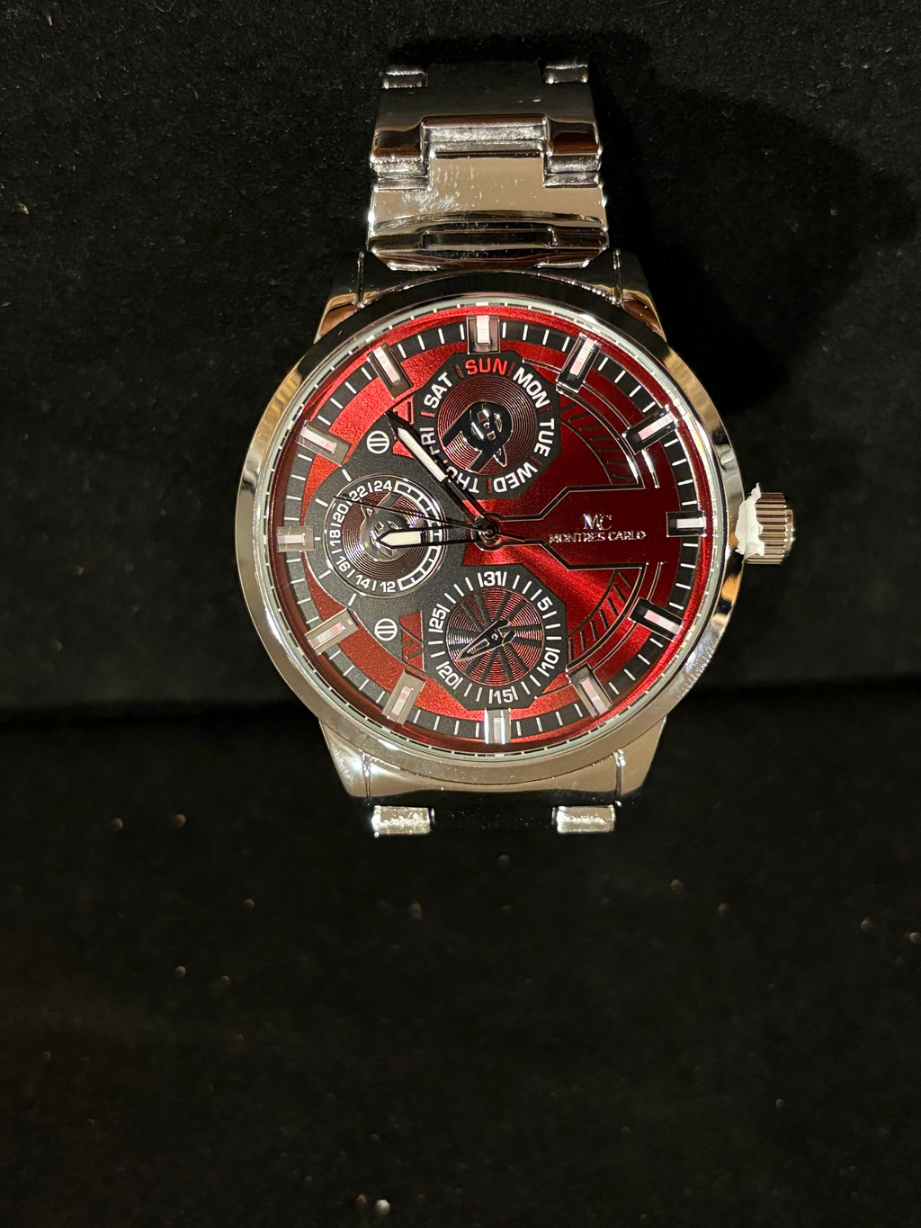 Men's Montres Carlo Crimson Multi-Function Watch (50mm)