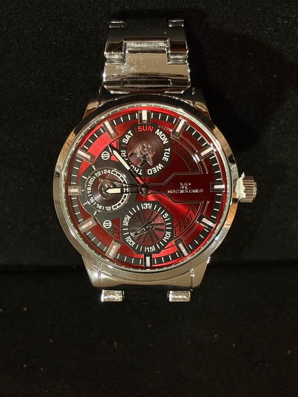 Men's Montres Carlo Crimson Multi-Function Watch (50mm)