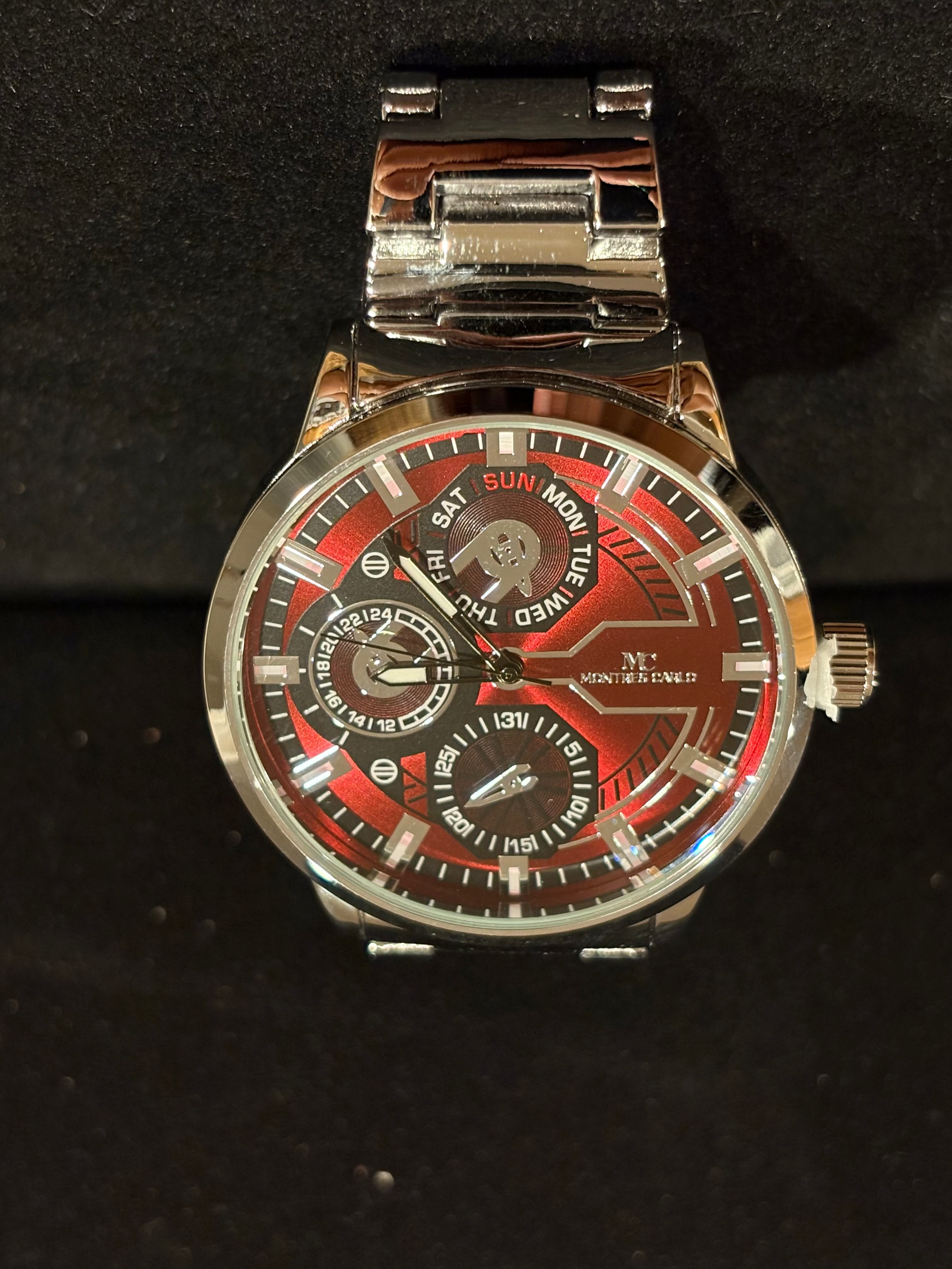 Men's Montres Carlo Crimson Multi-Function Watch (50mm)
