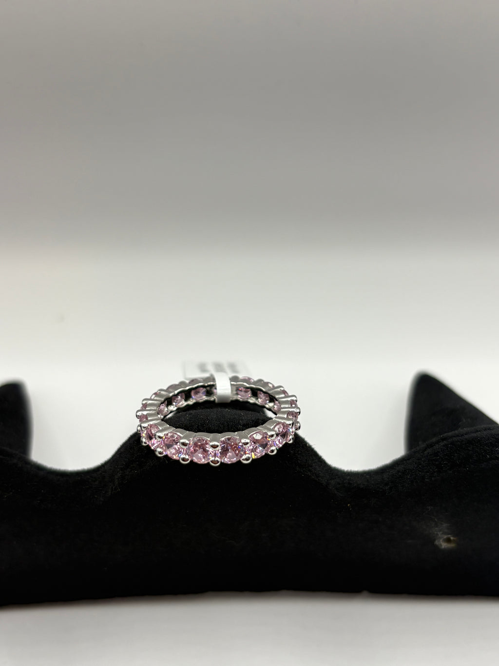 Pink Stone Eternity Band Ring