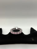 Pink Stone Eternity Band Ring