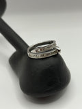 Baguette Moissanite Bypass Nail Ring